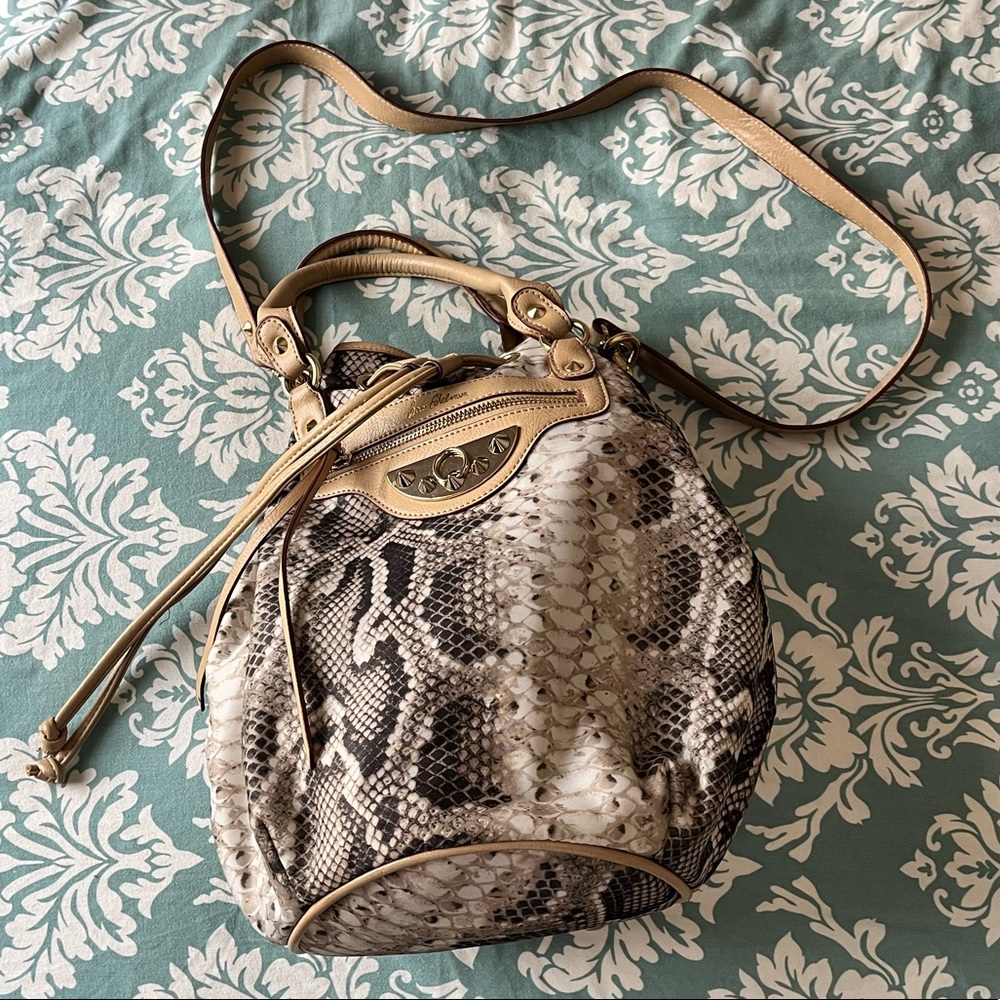 Sam Edelman Bucket Bag - Snake skin